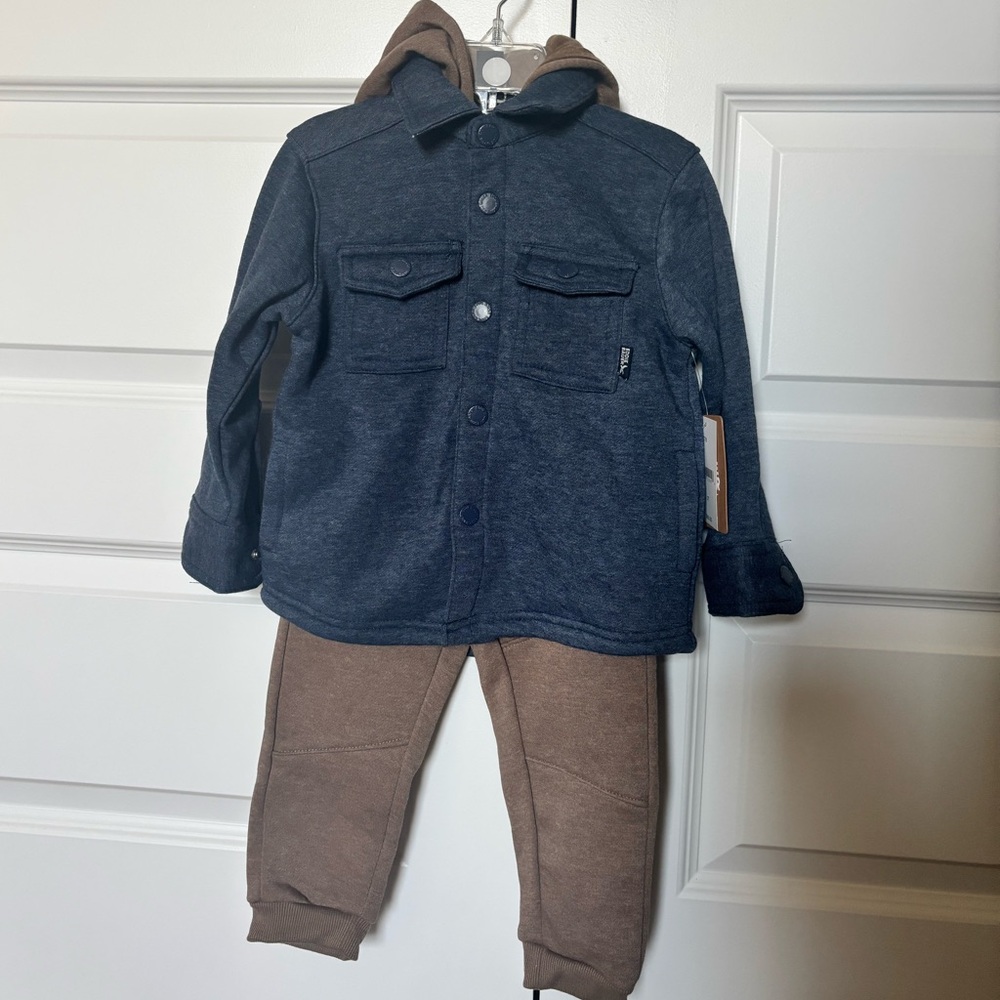 NWT ✔️ 3T Eddie Bauer Kids 2 Piece Hoodie Set